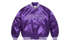 Champion® Satin Varsity Jacket "SS 26 - Purple" SU27454