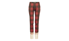 Pendleton Plaid Jeans with Dip Dye Hem "Black / Red" S50LA0227M35017001S