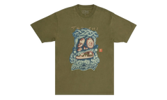 Travis Scott Cactus Jack x Takashi Murakami Melted Utopia Dream Zodiac T-Shirt "Olive" CPFM37