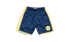 NBA Checked Swingman Shorts "Golden State Warriors - Blue" BA3A4I GSW B N0C