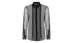 Evening See Through Bow Shirt "Black" S74DM0800S78522900