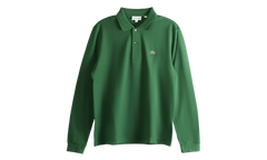 Classic Fit Long Sleeved L.12.12 Polo Shirt "Green" L1312 00 132