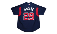 MLB John Smoltz Authentic Batting Practice Jersey "2003 Atlanta Braves – Navy" ABPJAC20009 ABRNAVY03JSM