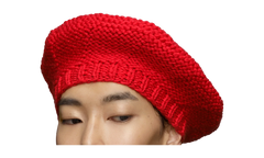 KNITTED BERET "RED" S50TC0072S18420314