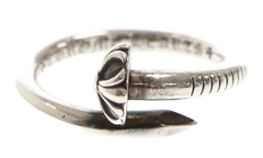Nail Cross Ball Ring "Silver" CHRM0832