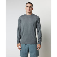 Men's Long Sleeve Tradewind Performace Tee 2.0 in Heather Grey