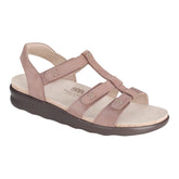 Women's Sorrento T-Strap Sandal in Praline Wide