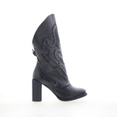 Selbee A21202-101-6002 Womens Black Leather Casual Dress Boots