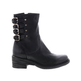 Spero A23215-301 Womens Black Leather Hook & Loop Casual Dress Boots