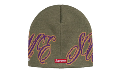 New Era Cursive Beanie "SS26 - Olive" SU27255