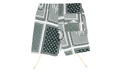 Card Print Swim Trunks "Green" RHDMACC0055 GRN