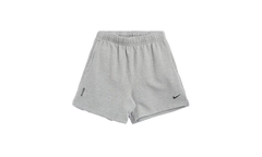 NOCTA CARDINAL FLEECE SHORT "Dark Grey Heather / Matte Silver / Black" FQ0408 063