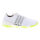 Tour360 22 GX4128 Mens White Leather Lace Up Athletic Golf Shoes