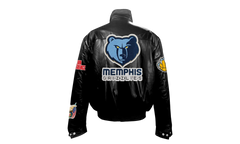 Full Leather Puffer Jacket "Memphis Grizzlies" NBA 104P GRI