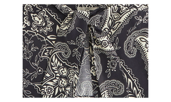 Luna Paisley Tie Front Cami Top WMNS "Black" KITH123
