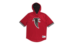 NFL Unbeaten Short Sleeve Mesh Hoodie "Atlanta Falcons - Scarlet" MSHSAJ19029 AFASCAR