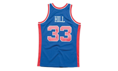 NBA Grant Hill Swingman Road Jersey "1995 Detroit Pistons - Royal" SMJYAC18025 DPIROYA95GHI
