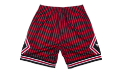 NBA Striped Swingman Shorts "1997 Chicago Bulls - Red" SMSHBW19048 CBUPTRD97