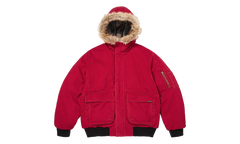 Reversible Faux Fur Hooded Work Jacket "SS26 - Red" SU27010