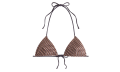 Talia Ii Monogram Tie Top "Brown" khw070070 210