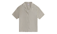 Elena Monogram Silk Camp Shirt WMNS "Khaki" khw030292 359