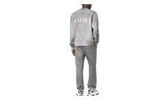 Aged Puff Logo Crewneck Sweatshirt "Grey" AW22MJL052 030