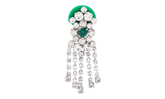 CRYSTAL DROP EARRINGS "Green" SM1VG0055P6479983
