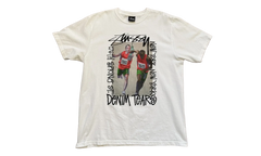 Stussy Pass The Baton Short Sleeve Tee Shirt "White" DT333