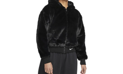 Sportswear Essentials Faux Fur Jacket "Black / White" DD5116 010