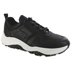 Men's Low Country-Y Lace Up Sneakers in Black Perf