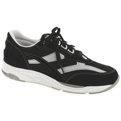 Women's Tour Mesh Lace Up Sneaker in Black / Silver