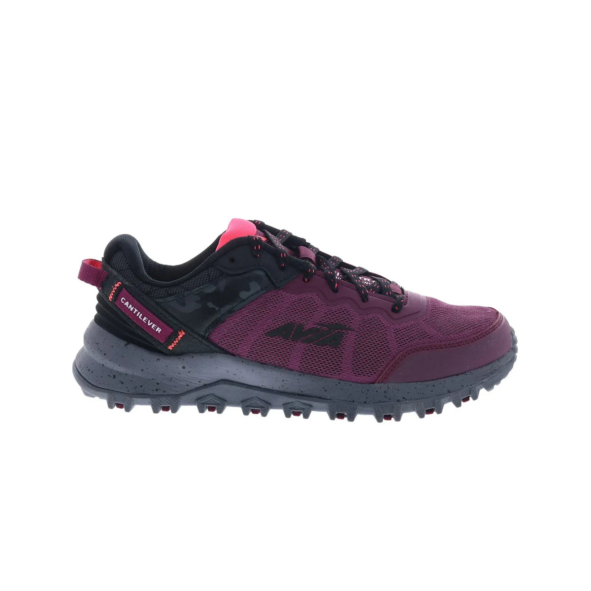Avia Ultra AA50038WUBP Womens Purple Leather Athletic Hiking Shoes
