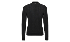Sequin Stripe Knit Polo "Black" S74HA1531D13097900