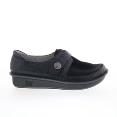 Alegria Brenna BRE-8140 Womens Black Leather Loafer Flats Shoes