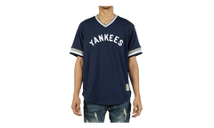 MLB Mesh V-Neck Tee "New York Yankees - Navy" MSPOAJ18001 NYYNAVY1
