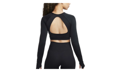 Crop Top Medium Support Padded Sports Bra WMNS "Black / White" FB4102 010
