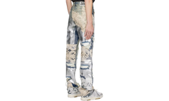 Metal Lace Jeans "Sky" 232389M186003