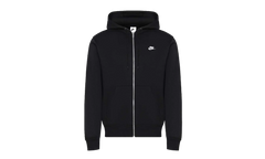 Club Full-Zip Fleece Hoodie "Black / White" FN3861 010