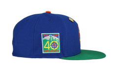 59FIFTY Seattle Mariners 40th Anniversary Patch Fitted Hat "Royal Blue/Green" NE467