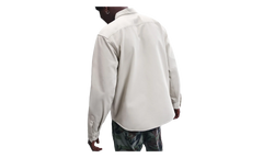 SB Long-Sleeve Woven Skate Top "Light Bone / White" FV7345 072