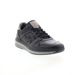 Allrounder by Mephisto El Paso Mens Black Leather Lifestyle Sneakers Shoes