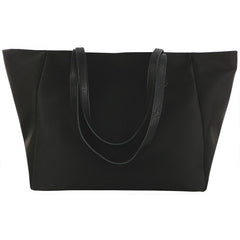 Faye DLX Tote Handbag in Black/Bison